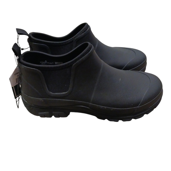 Staheekum Mens Waterproof Rain Ankle Boot Lined Slip Resistant Black 12 & 13 - Picture 1 of 7